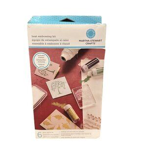 Martha Stewart Heat Embossing Starter Set Ek Success 17 Clear Stamps Powder Pad